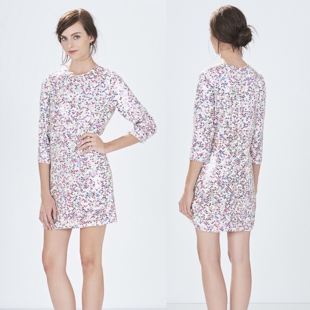 P A R K E R : “Petra” Multicolor Sequin Mini Dress - Picture 5 of 8